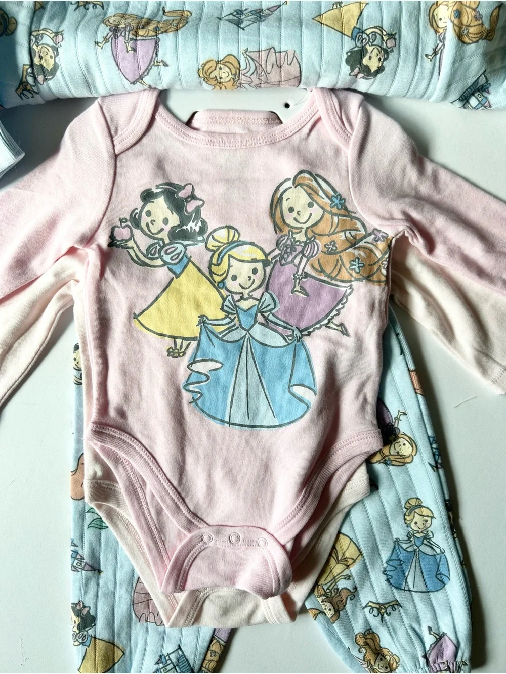 Disney Baby Girl Princess and Minnie Mouse Print Matching Sets Size 3-6 months